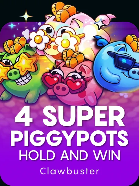 4 Super Piggypots: Hold and Win