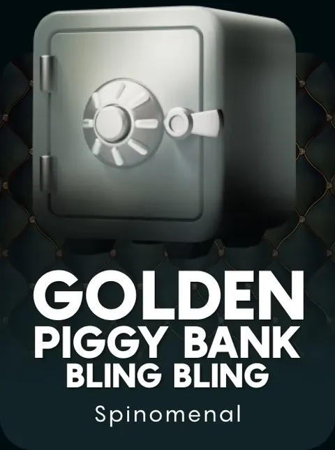 Golden Piggy Bank Bling Bling