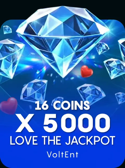 16 Coins x5000 Love the Jackpot