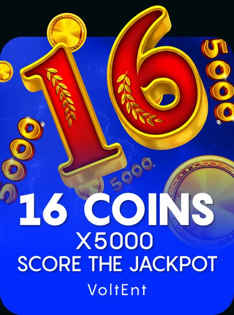 16 Coins x5000 Score the Jackpot